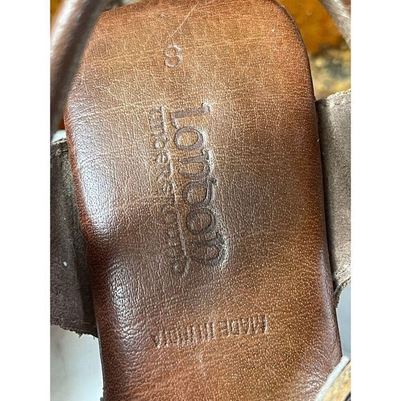 London Underground 90s Bell Bottom Heel Sandals - Picture 6 of 6